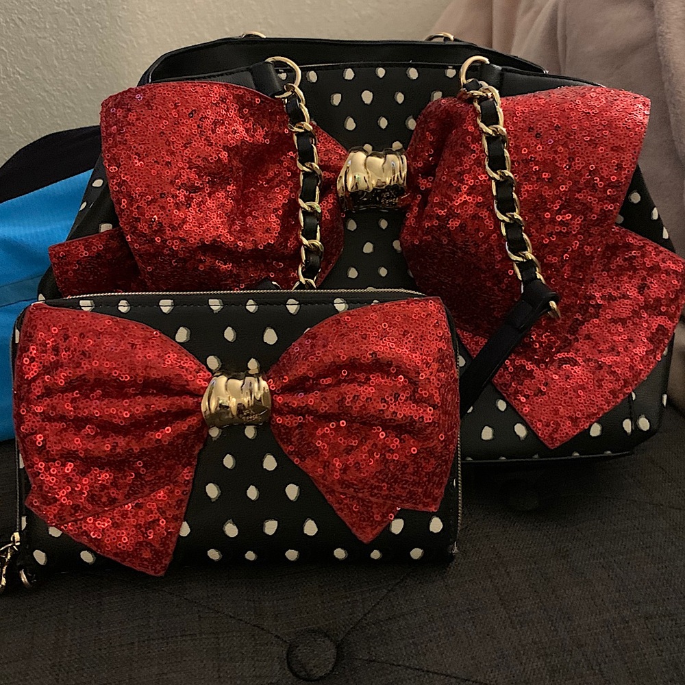 Betsey Johnson Purse and matching wallet